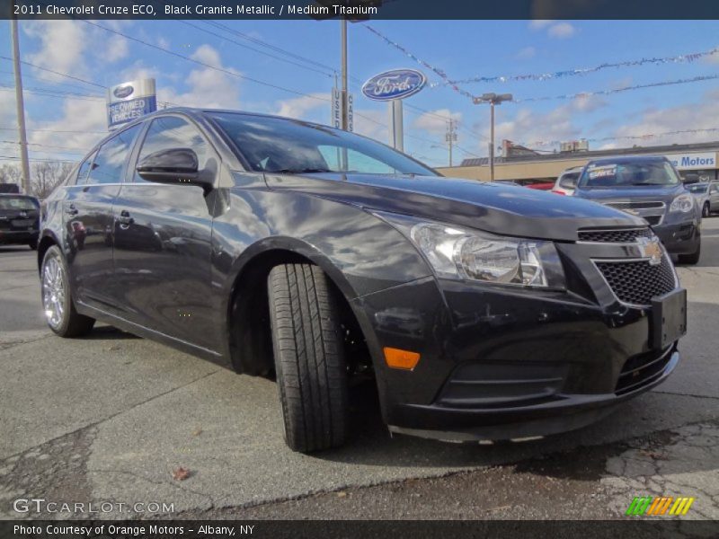 Black Granite Metallic / Medium Titanium 2011 Chevrolet Cruze ECO