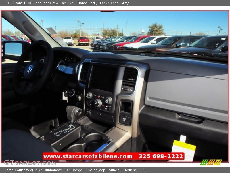 Flame Red / Black/Diesel Gray 2013 Ram 1500 Lone Star Crew Cab 4x4