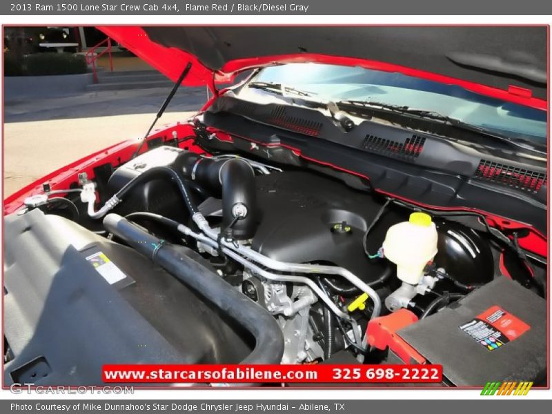 Flame Red / Black/Diesel Gray 2013 Ram 1500 Lone Star Crew Cab 4x4