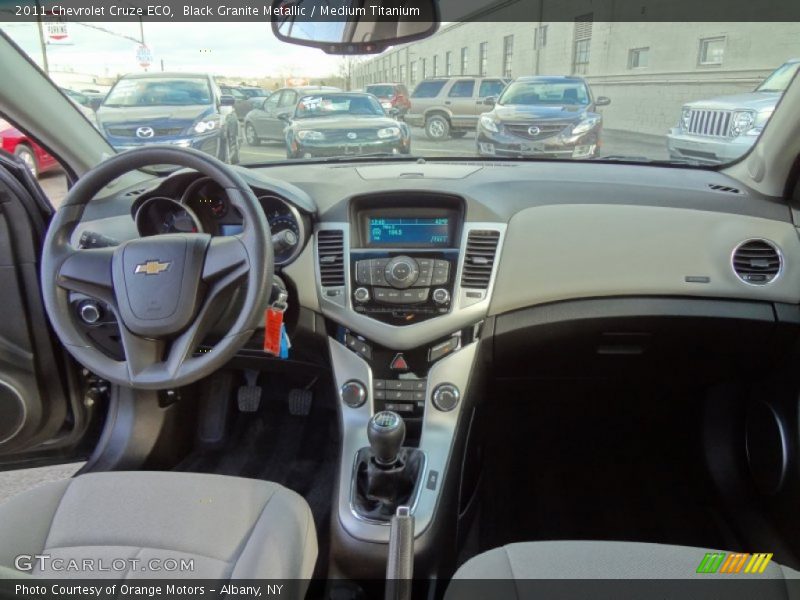 Black Granite Metallic / Medium Titanium 2011 Chevrolet Cruze ECO