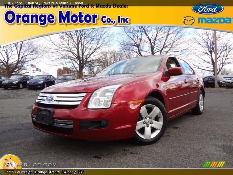 Redfire Metallic / Camel 2007 Ford Fusion SE