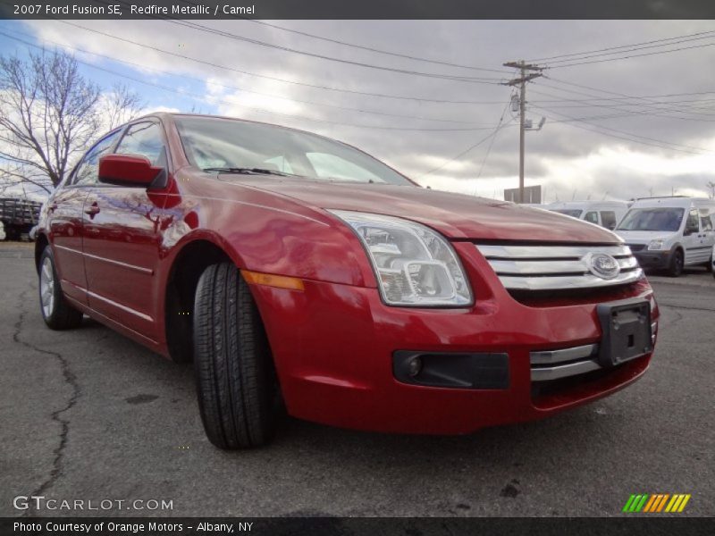 Redfire Metallic / Camel 2007 Ford Fusion SE