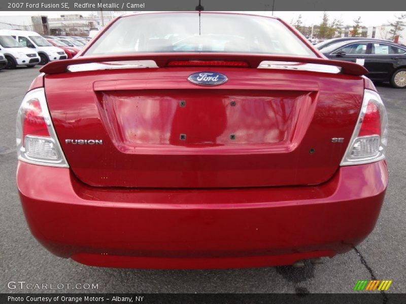 Redfire Metallic / Camel 2007 Ford Fusion SE