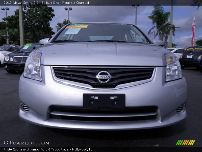 Brilliant Silver Metallic / Charcoal 2012 Nissan Sentra 2.0