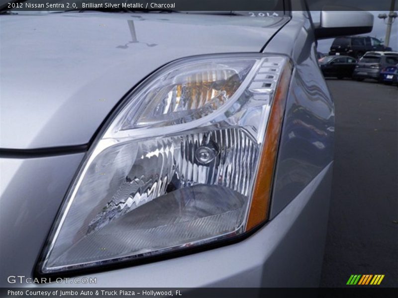 Brilliant Silver Metallic / Charcoal 2012 Nissan Sentra 2.0