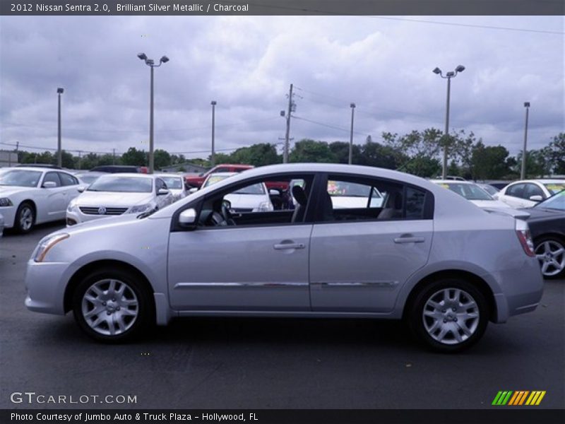 Brilliant Silver Metallic / Charcoal 2012 Nissan Sentra 2.0