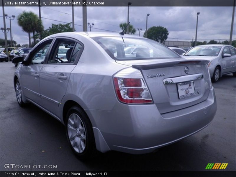 Brilliant Silver Metallic / Charcoal 2012 Nissan Sentra 2.0