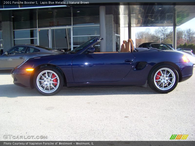 Lapis Blue Metallic / Natural Brown 2001 Porsche Boxster S