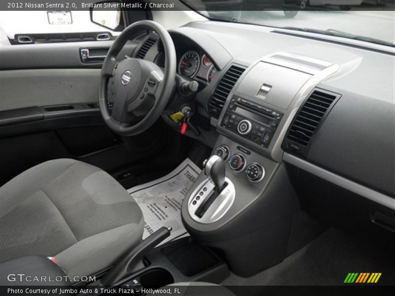 Brilliant Silver Metallic / Charcoal 2012 Nissan Sentra 2.0