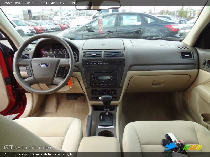 Redfire Metallic / Camel 2007 Ford Fusion SE