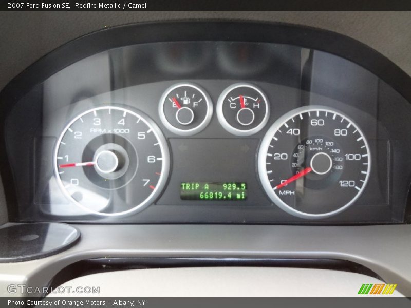 Redfire Metallic / Camel 2007 Ford Fusion SE