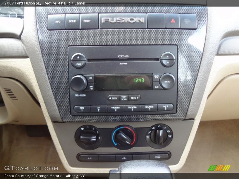 Redfire Metallic / Camel 2007 Ford Fusion SE