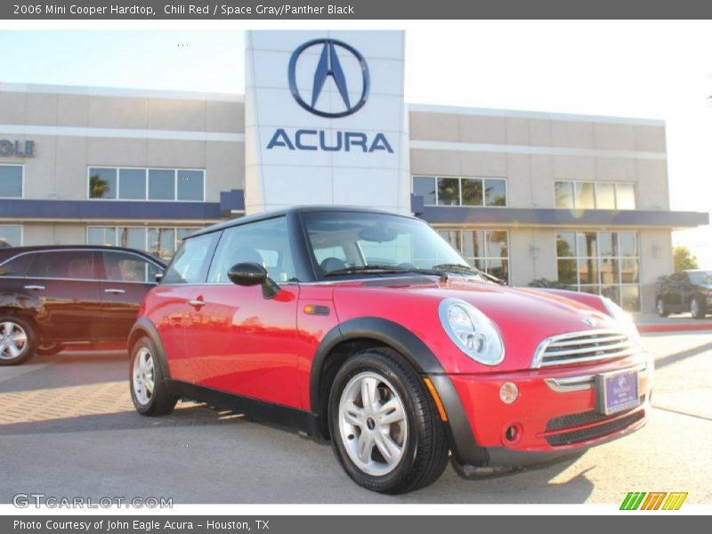 Chili Red / Space Gray/Panther Black 2006 Mini Cooper Hardtop