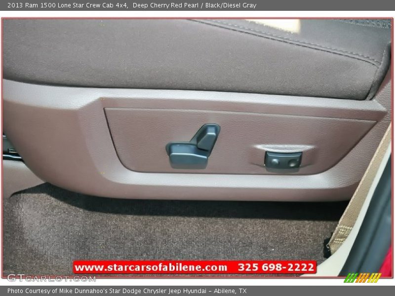 Deep Cherry Red Pearl / Black/Diesel Gray 2013 Ram 1500 Lone Star Crew Cab 4x4