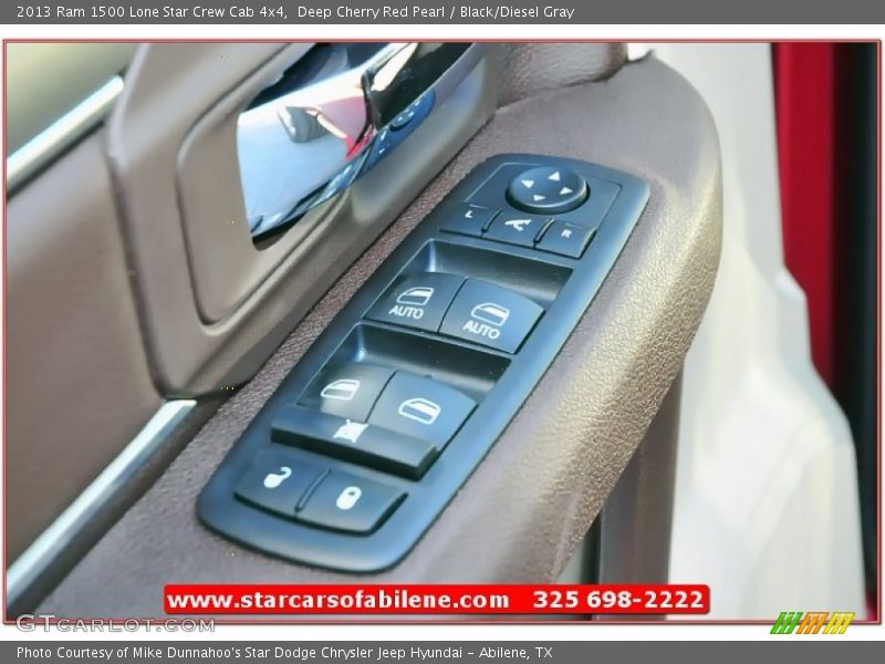 Deep Cherry Red Pearl / Black/Diesel Gray 2013 Ram 1500 Lone Star Crew Cab 4x4