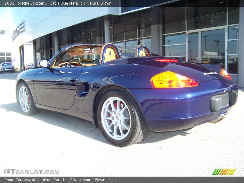 Lapis Blue Metallic / Natural Brown 2001 Porsche Boxster S