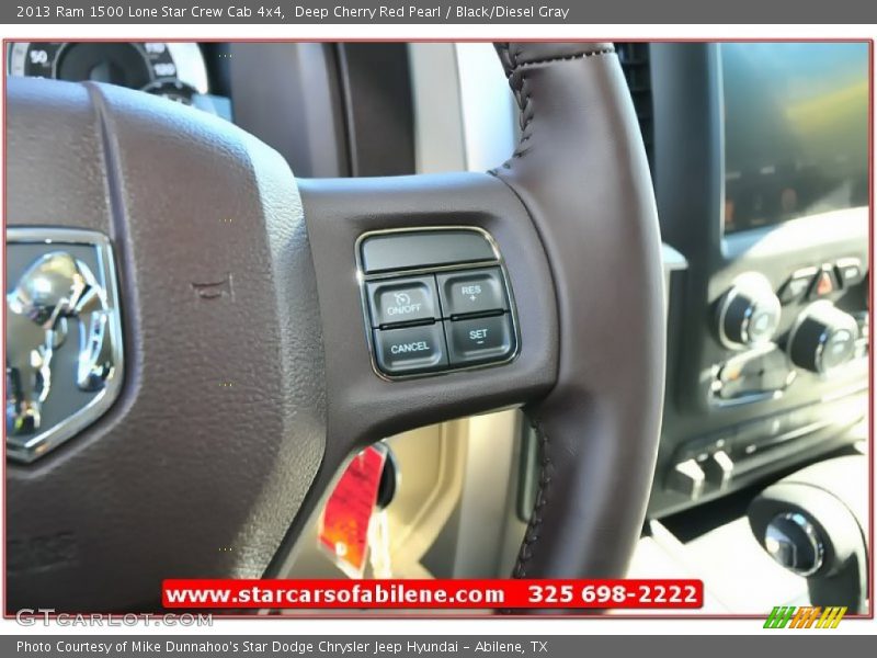 Deep Cherry Red Pearl / Black/Diesel Gray 2013 Ram 1500 Lone Star Crew Cab 4x4