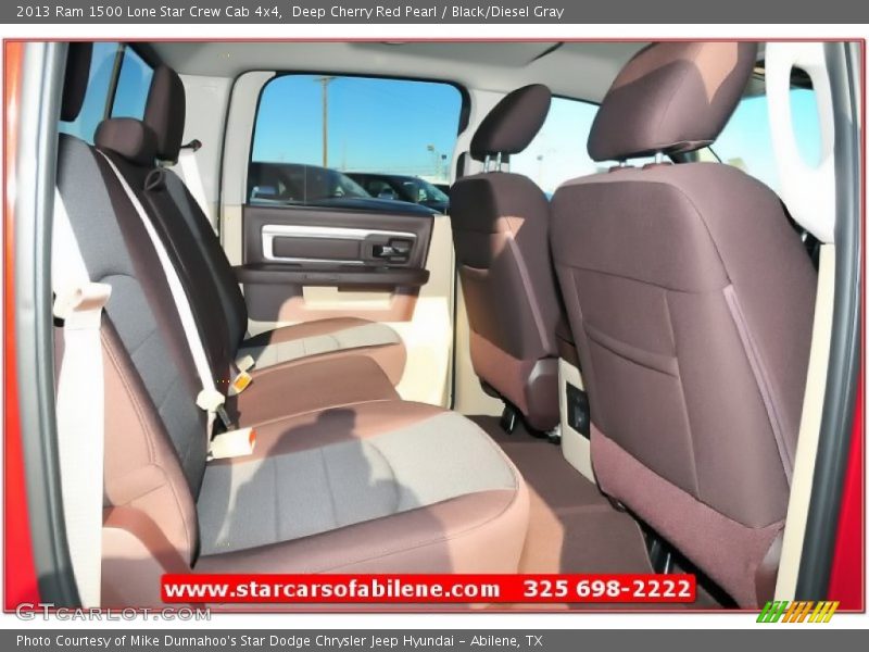 Deep Cherry Red Pearl / Black/Diesel Gray 2013 Ram 1500 Lone Star Crew Cab 4x4
