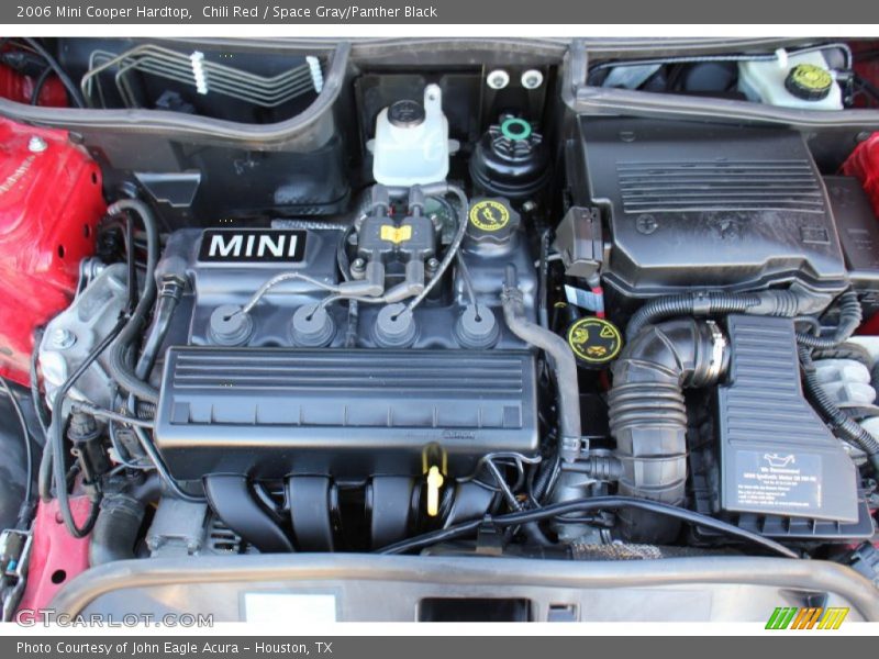 Chili Red / Space Gray/Panther Black 2006 Mini Cooper Hardtop
