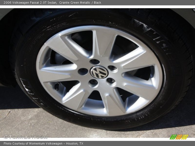 Granite Green Metallic / Black 2006 Volkswagen Passat 2.0T Sedan