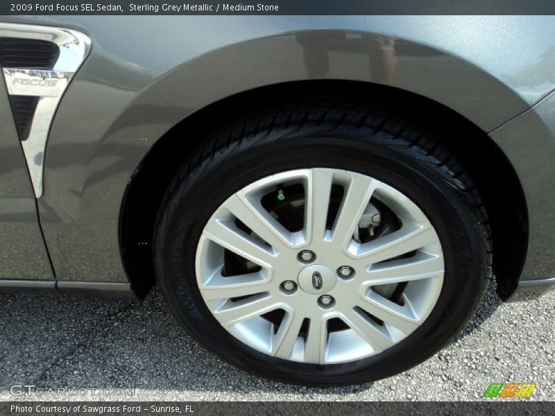 Sterling Grey Metallic / Medium Stone 2009 Ford Focus SEL Sedan