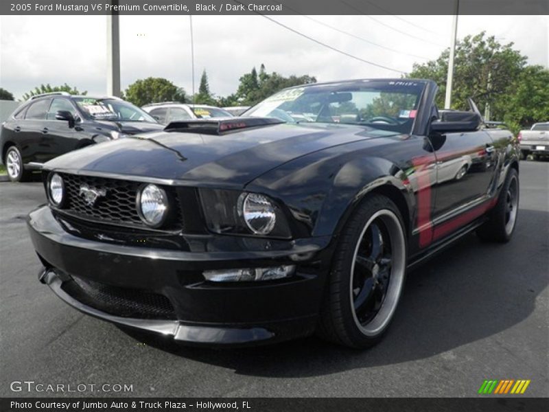 Black / Dark Charcoal 2005 Ford Mustang V6 Premium Convertible