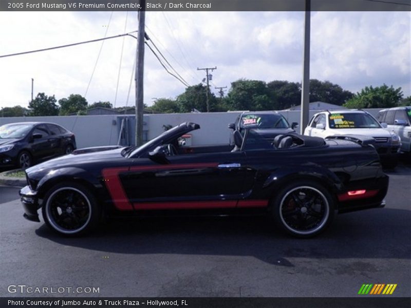 Black / Dark Charcoal 2005 Ford Mustang V6 Premium Convertible
