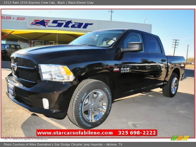 Black / Black/Diesel Gray 2013 Ram 1500 Express Crew Cab