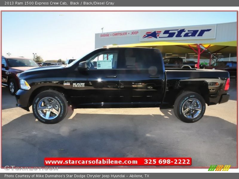 Black / Black/Diesel Gray 2013 Ram 1500 Express Crew Cab