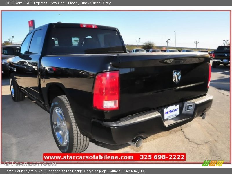 Black / Black/Diesel Gray 2013 Ram 1500 Express Crew Cab