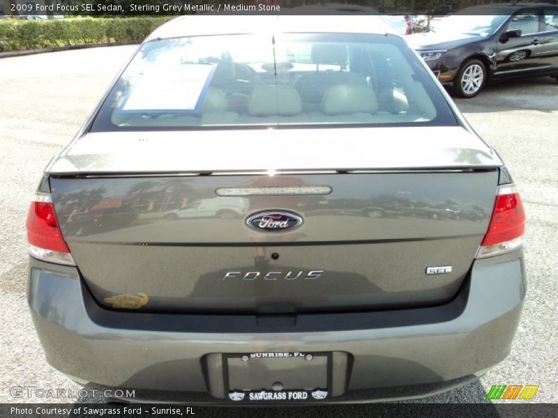 Sterling Grey Metallic / Medium Stone 2009 Ford Focus SEL Sedan