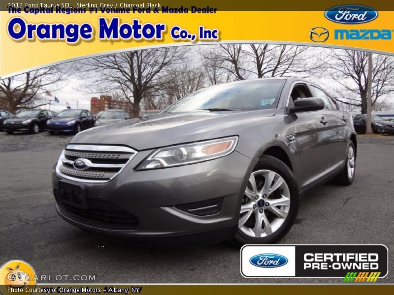 Sterling Grey / Charcoal Black 2012 Ford Taurus SEL
