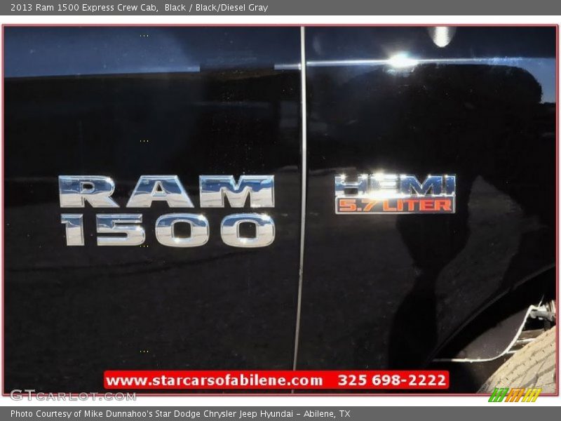 Black / Black/Diesel Gray 2013 Ram 1500 Express Crew Cab