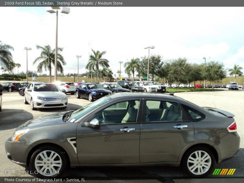 Sterling Grey Metallic / Medium Stone 2009 Ford Focus SEL Sedan