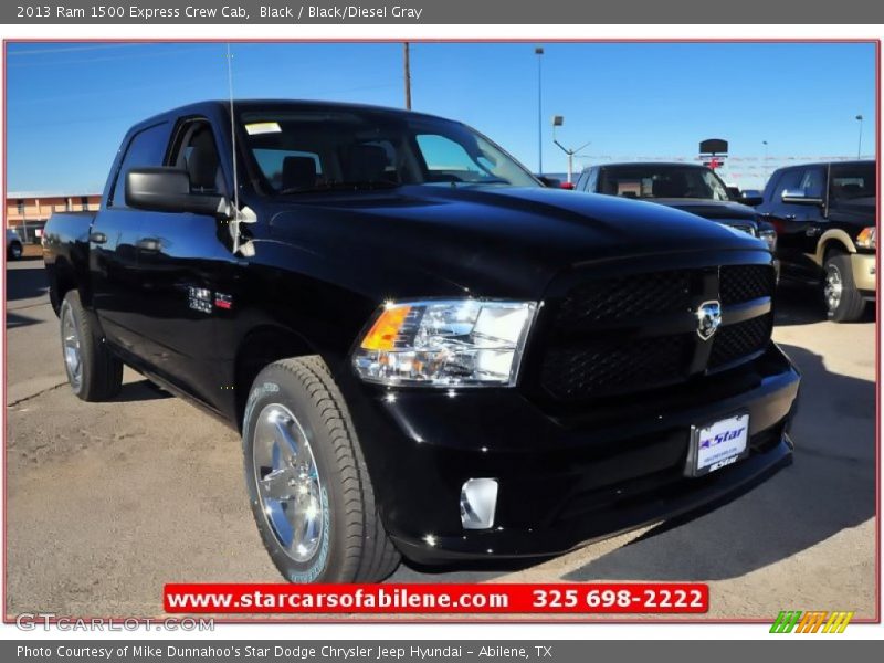 Black / Black/Diesel Gray 2013 Ram 1500 Express Crew Cab