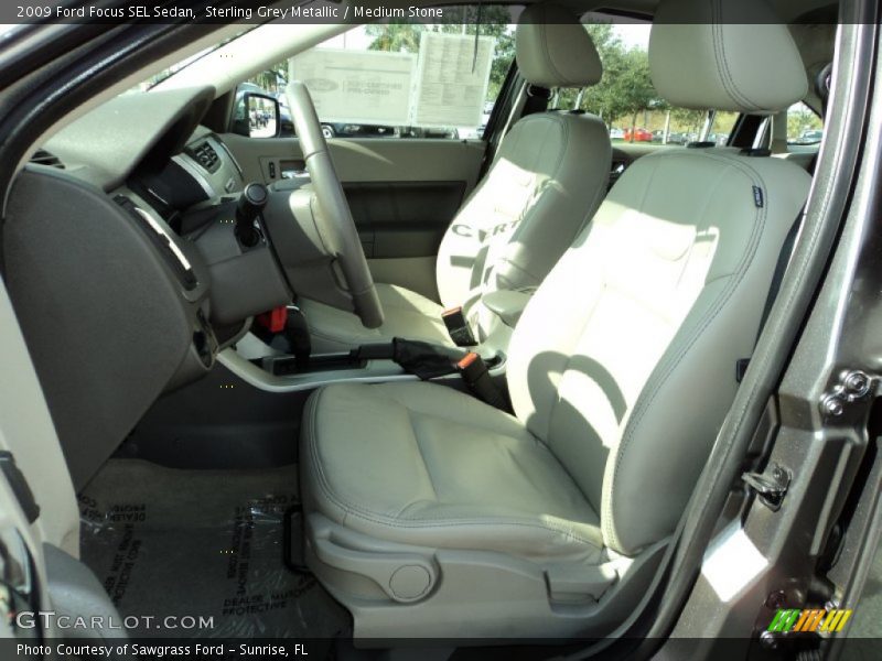 Sterling Grey Metallic / Medium Stone 2009 Ford Focus SEL Sedan