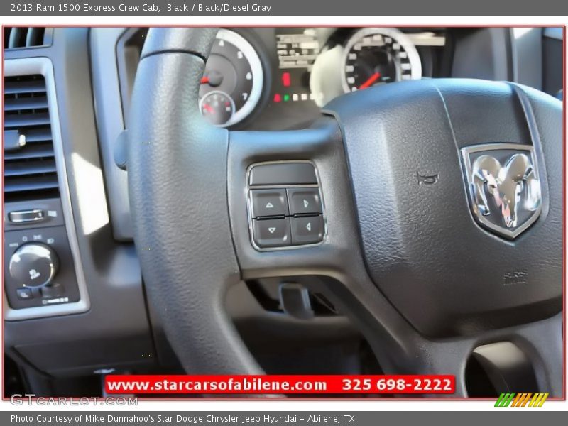 Black / Black/Diesel Gray 2013 Ram 1500 Express Crew Cab