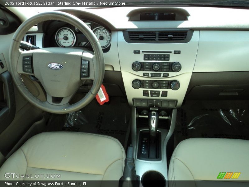 Sterling Grey Metallic / Medium Stone 2009 Ford Focus SEL Sedan