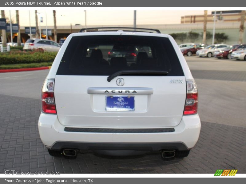Aspen White Pearl / Saddle 2005 Acura MDX Touring