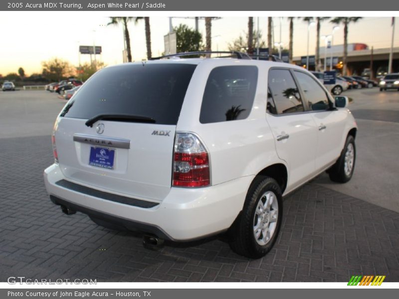Aspen White Pearl / Saddle 2005 Acura MDX Touring