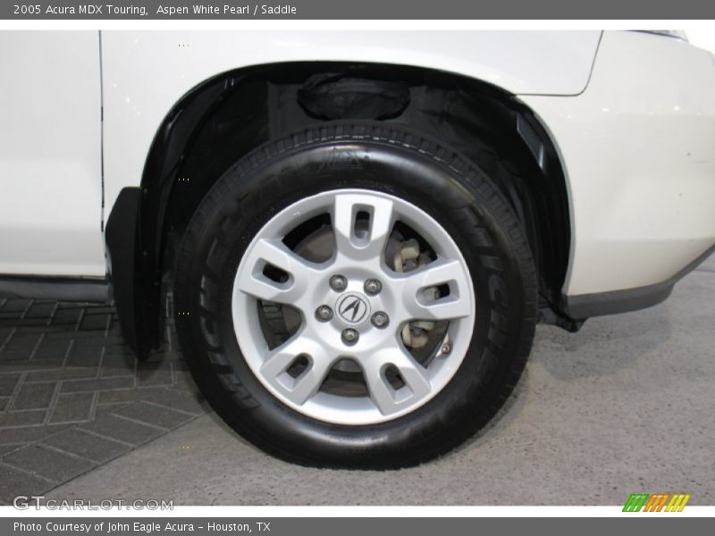 Aspen White Pearl / Saddle 2005 Acura MDX Touring