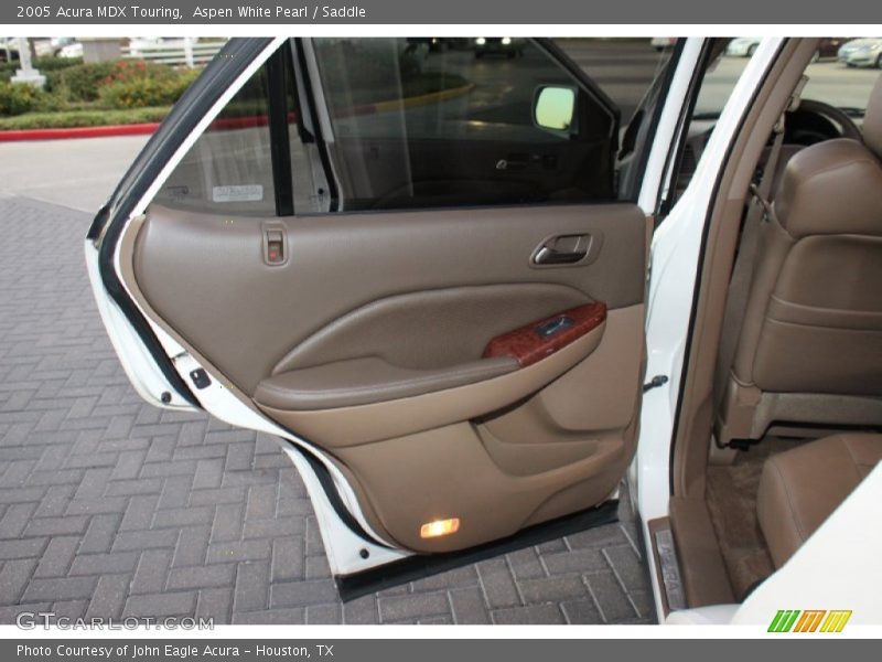 Aspen White Pearl / Saddle 2005 Acura MDX Touring