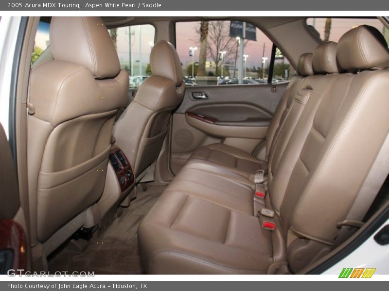 Aspen White Pearl / Saddle 2005 Acura MDX Touring