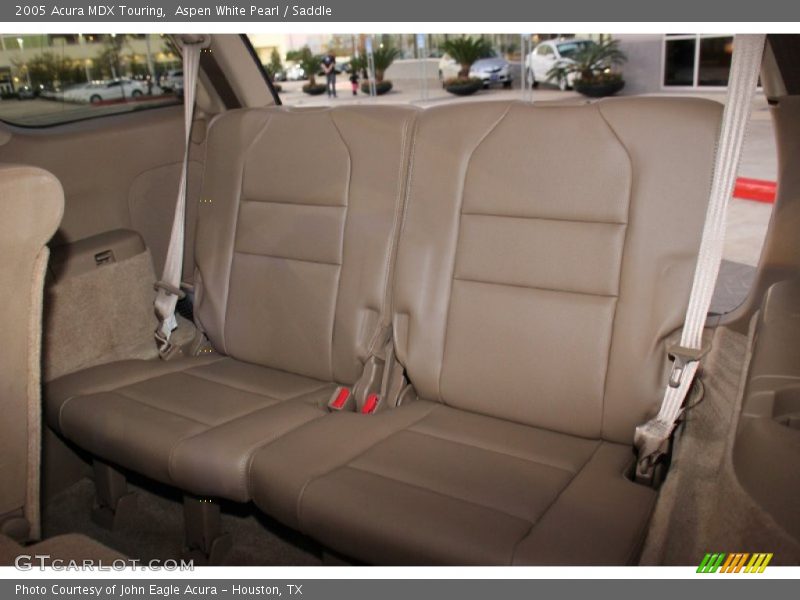Aspen White Pearl / Saddle 2005 Acura MDX Touring