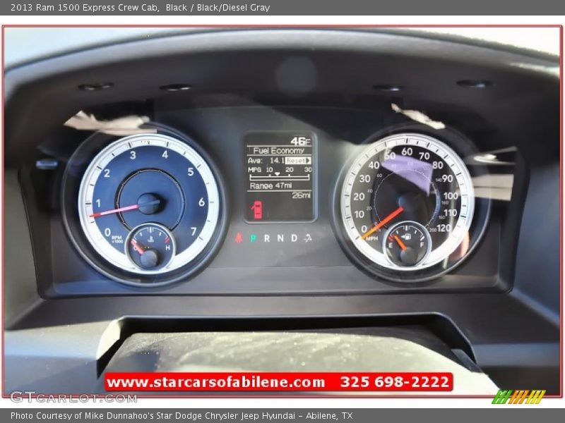 Black / Black/Diesel Gray 2013 Ram 1500 Express Crew Cab