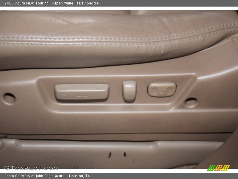 Aspen White Pearl / Saddle 2005 Acura MDX Touring