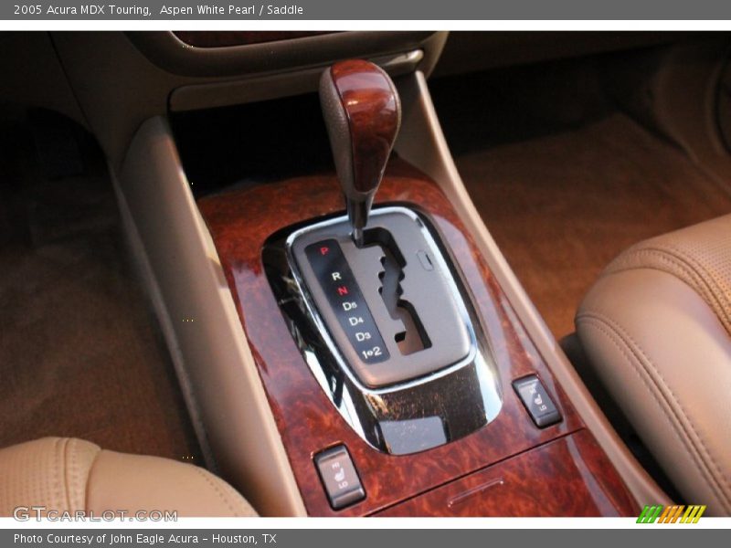Aspen White Pearl / Saddle 2005 Acura MDX Touring