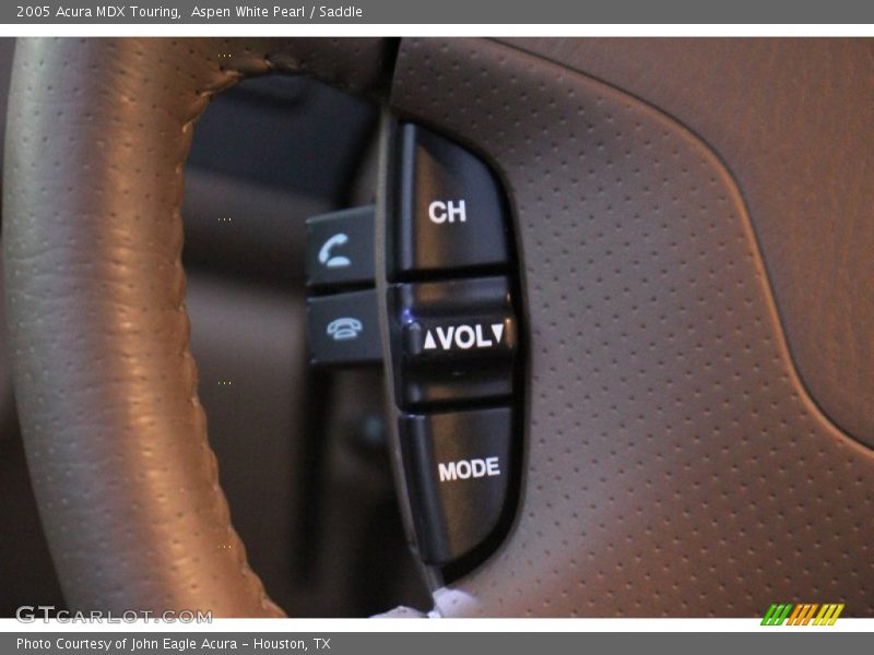 Aspen White Pearl / Saddle 2005 Acura MDX Touring