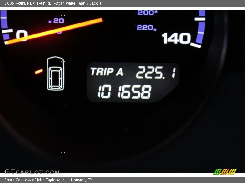 Aspen White Pearl / Saddle 2005 Acura MDX Touring