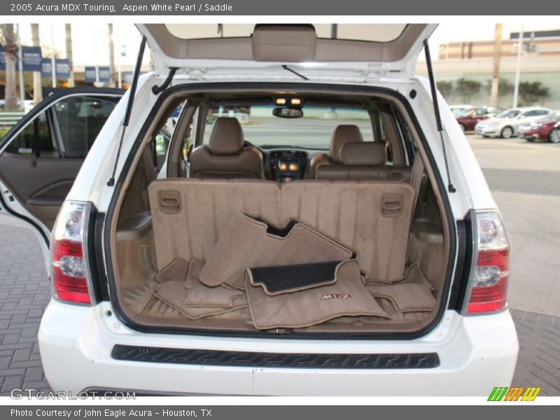 Aspen White Pearl / Saddle 2005 Acura MDX Touring